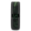 Green Box Elder Wedding Band in Black Ceramic-4479 - Jewelry by Johan