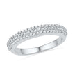 Triple Row Diamond Wedding Band in Sterling Silver-SHRA029011-SS - Jewelry by Johan