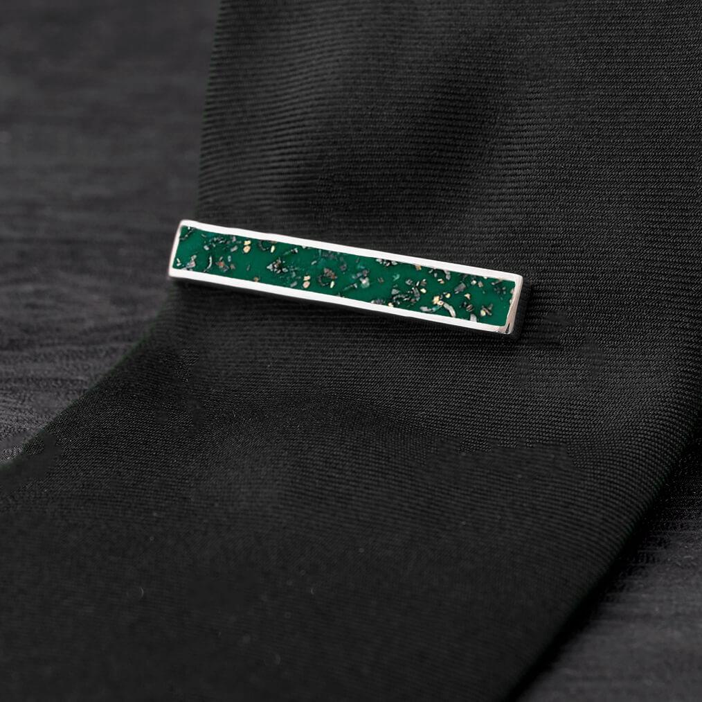 Stardust™ & Sterling Silver Tie Clip 