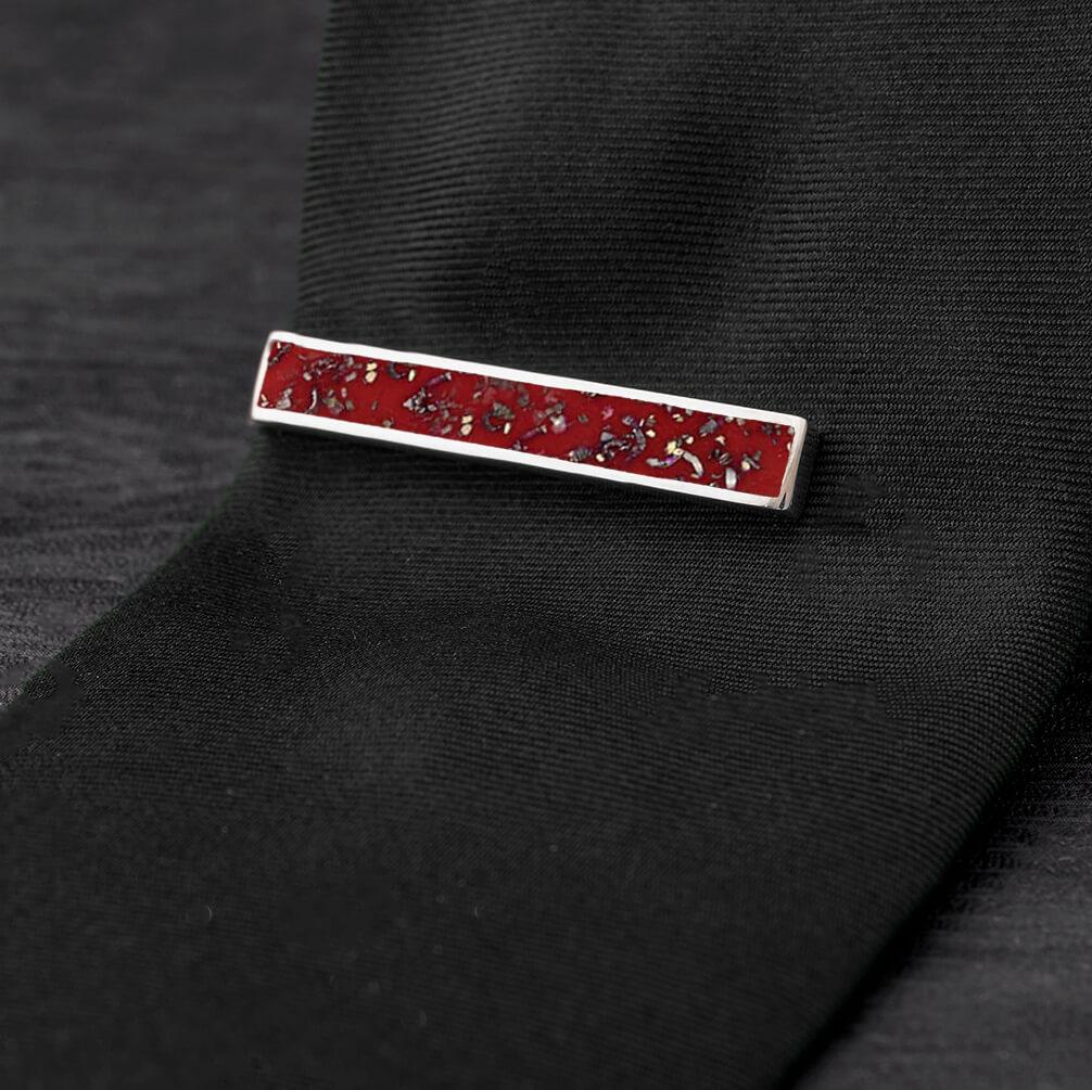 Stardust™ & Sterling Silver Tie Clip 
