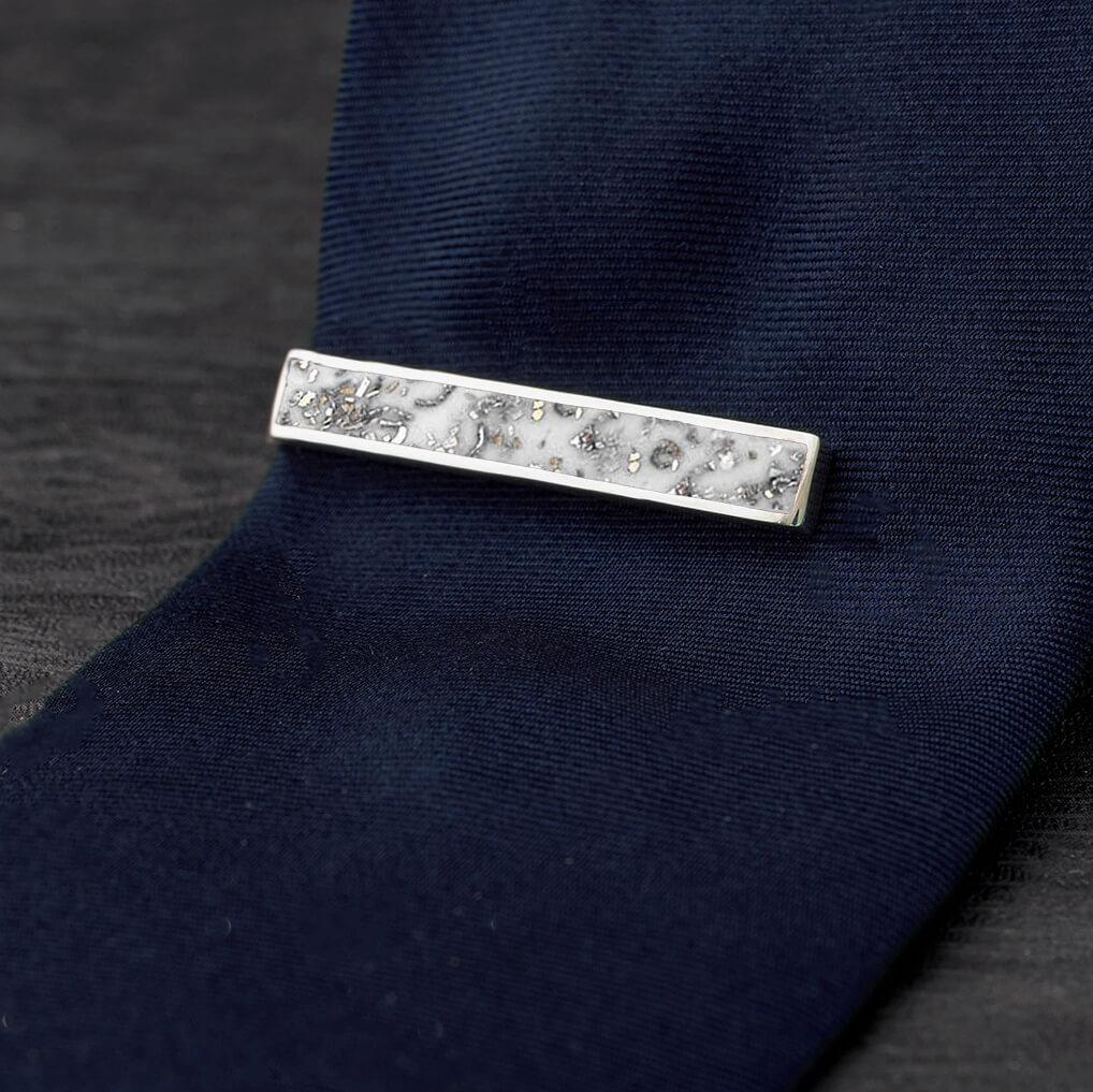 Stardust™ & Sterling Silver Tie Clip 