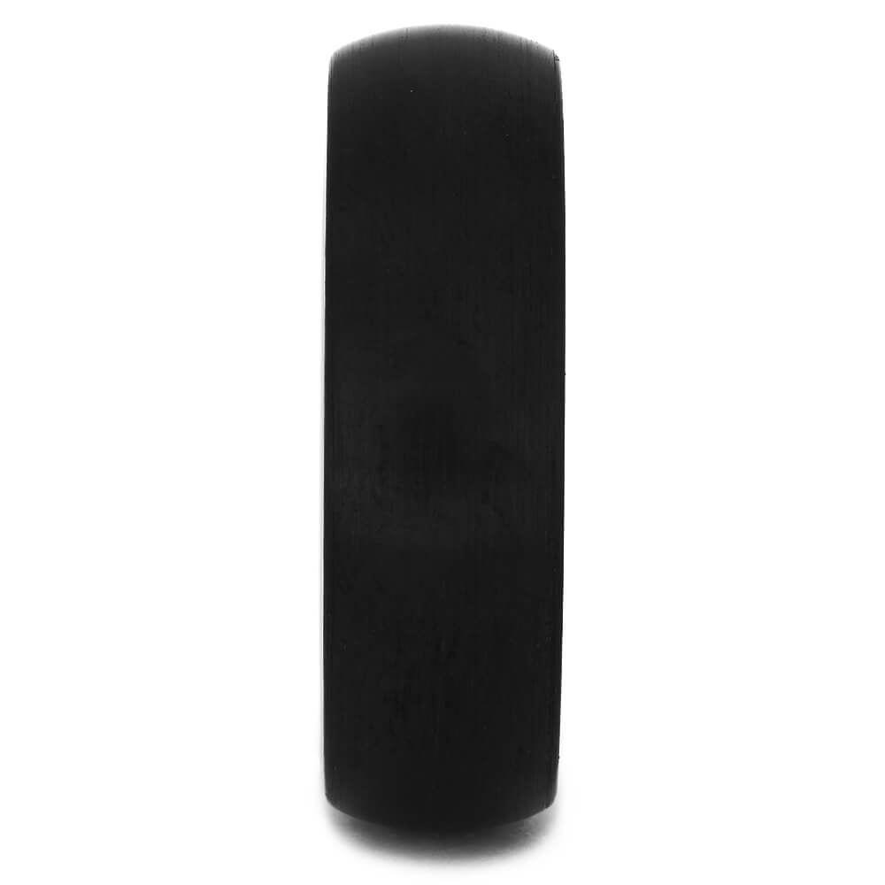 Brushed Black Zirconium Men's Ring with Round Profile-4520-BR - Jewelry by Johan