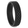 Celtic Knot Zirconium Wedding Band
