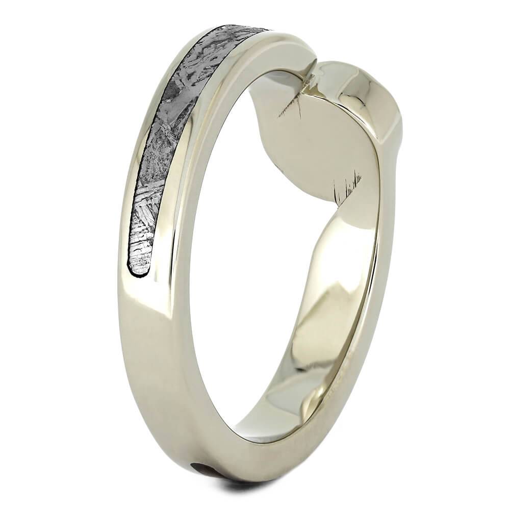 Opal Engagement Ring with Meteorite and Dinosaur Bone-4533 - Jewelry by Johan