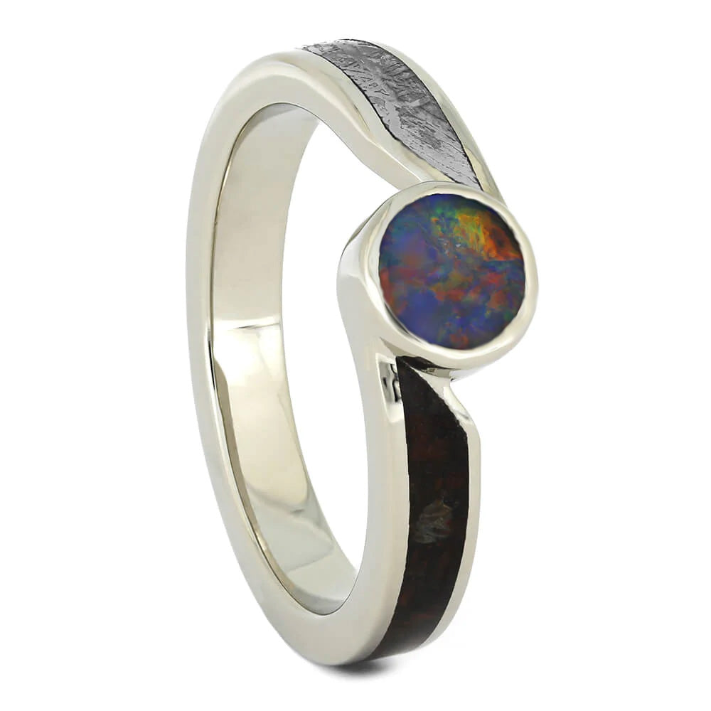 Unique Opal Engagement Ring