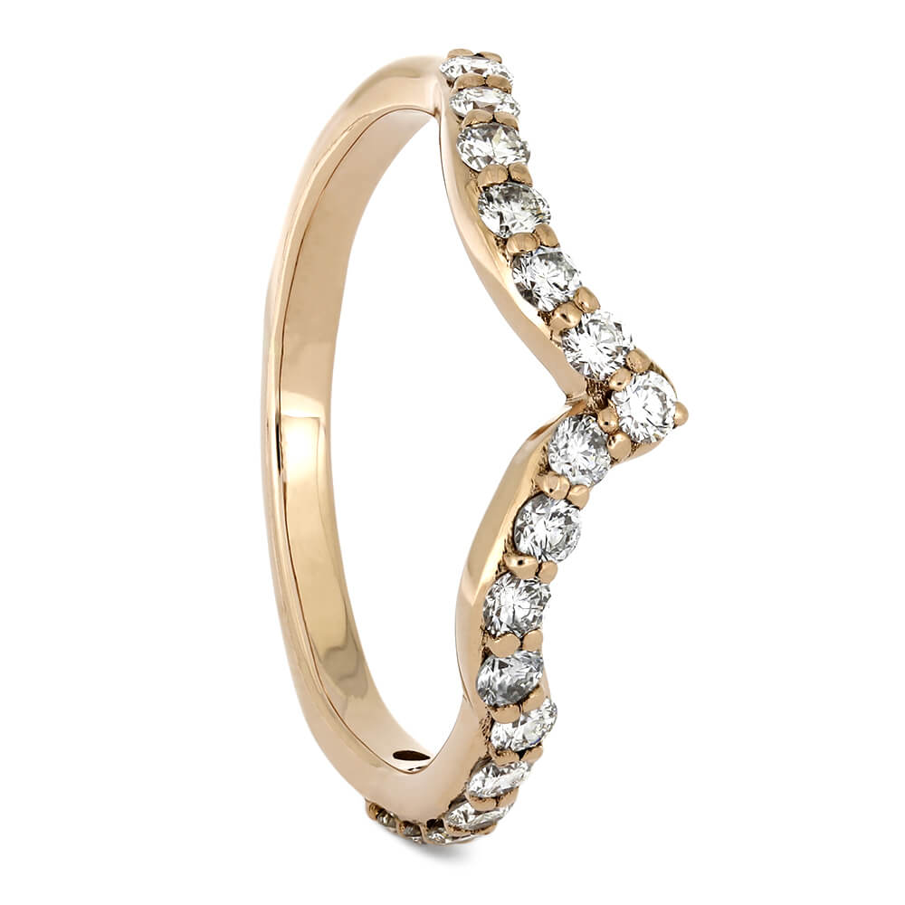 Rose Gold Shadow Band with Diamond Accents-4535 - Jewelry by Johan