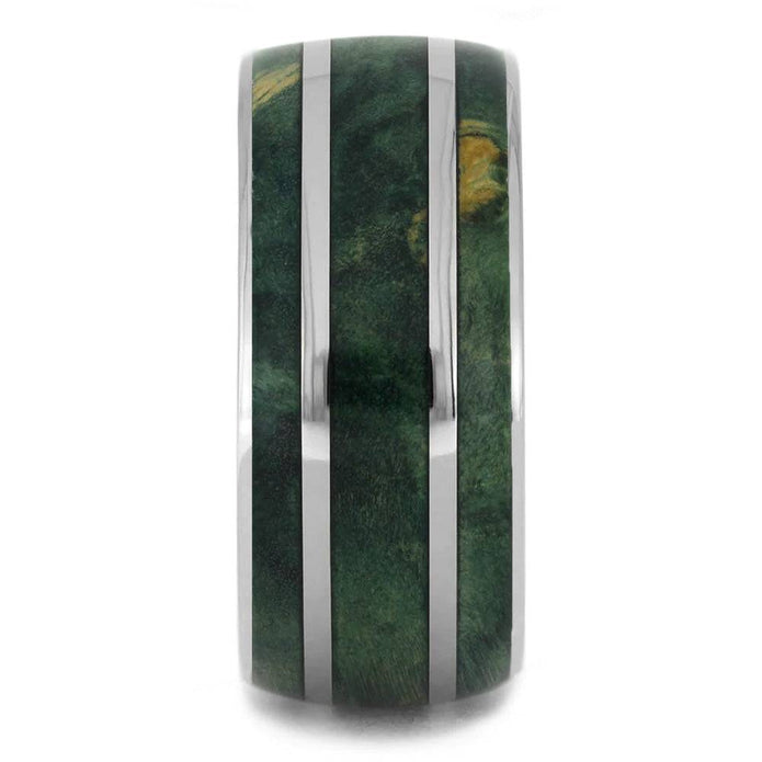 Green Wood Men's Wedding Band
