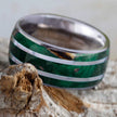 Green Wood Men's Wedding Band