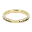 Women's Wedding Band with White Stardust™ and Yellow Gold-4560 - Jewelry by Johan