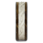 Whiskey Barrel Wood Wedding Band with Silver Celtic Knot Pattern-4574 - Jewelry by Johan