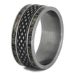 Celtic Knot Wedding Band with Deer Antler-4592 - Jewelry by Johan