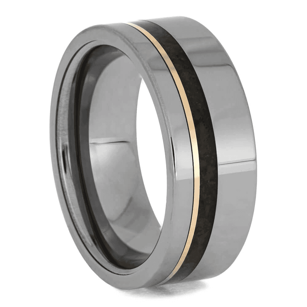 Dinosaur Bone Wedding Band