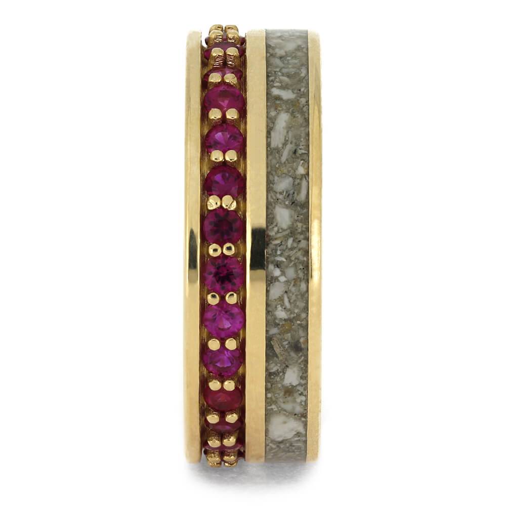 Memorial Ring with Yellow Gold and Ruby Eternity-4643 - Jewelry by Johan