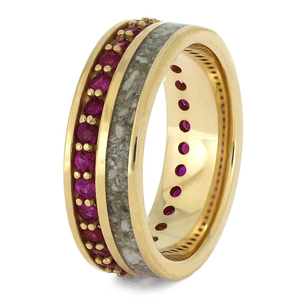 Memorial Ring with Yellow Gold and Ruby Eternity-4643 - Jewelry by Johan