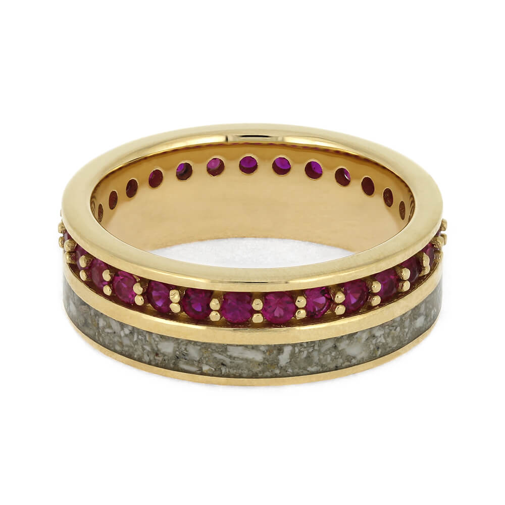 Memorial Ring with Yellow Gold and Ruby Eternity-4643 - Jewelry by Johan