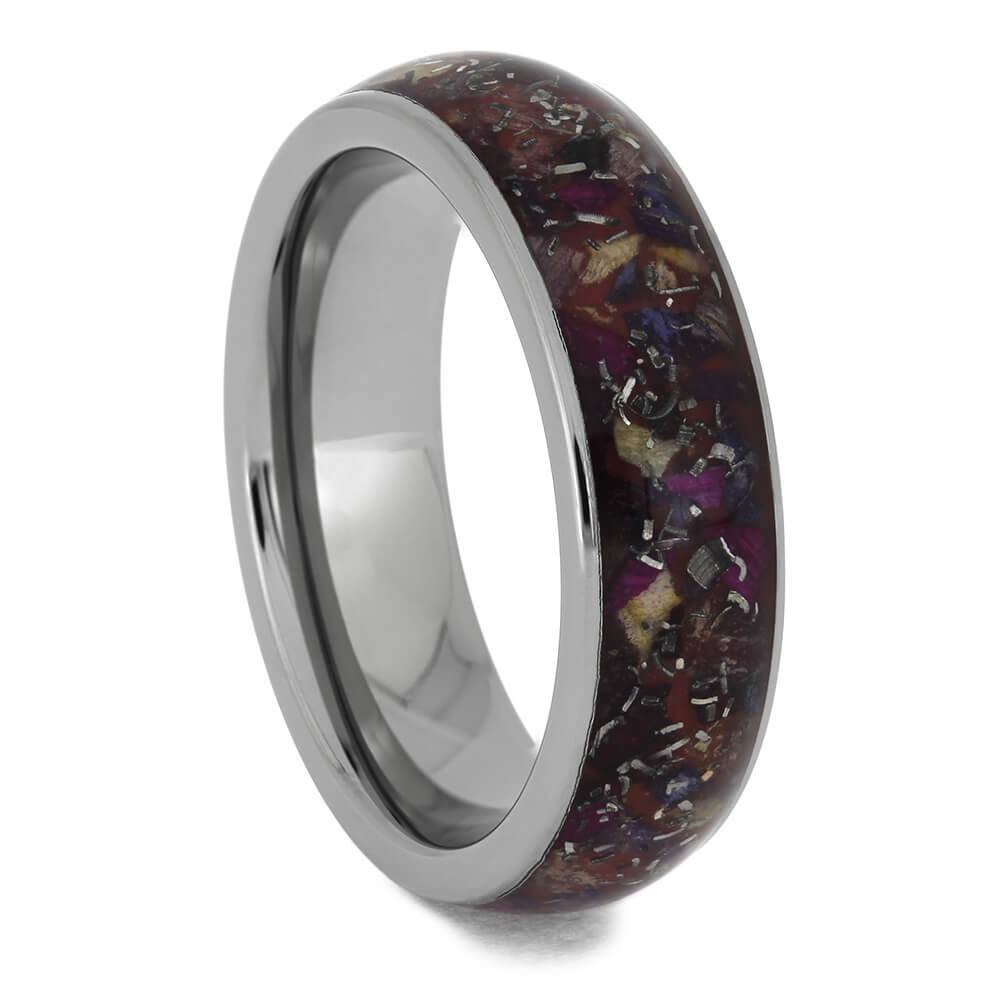 Women's Flower Petal Ring with Stardust-4656 - Jewelry by Johan