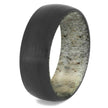 Men's Black Zirconium Wedding Band with Antler Sleeve-4658-AN - Jewelry by Johan