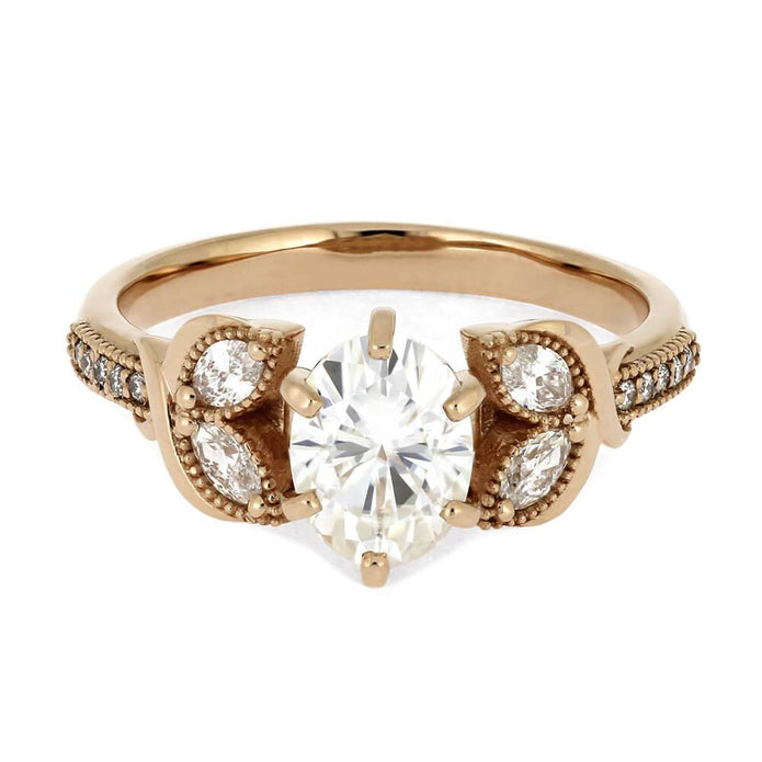 Polished Rose Gold Engagement Ring