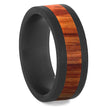 Tulipwood Wedding Band with Black Zirconium Edges-4684-WDX - Jewelry by Johan