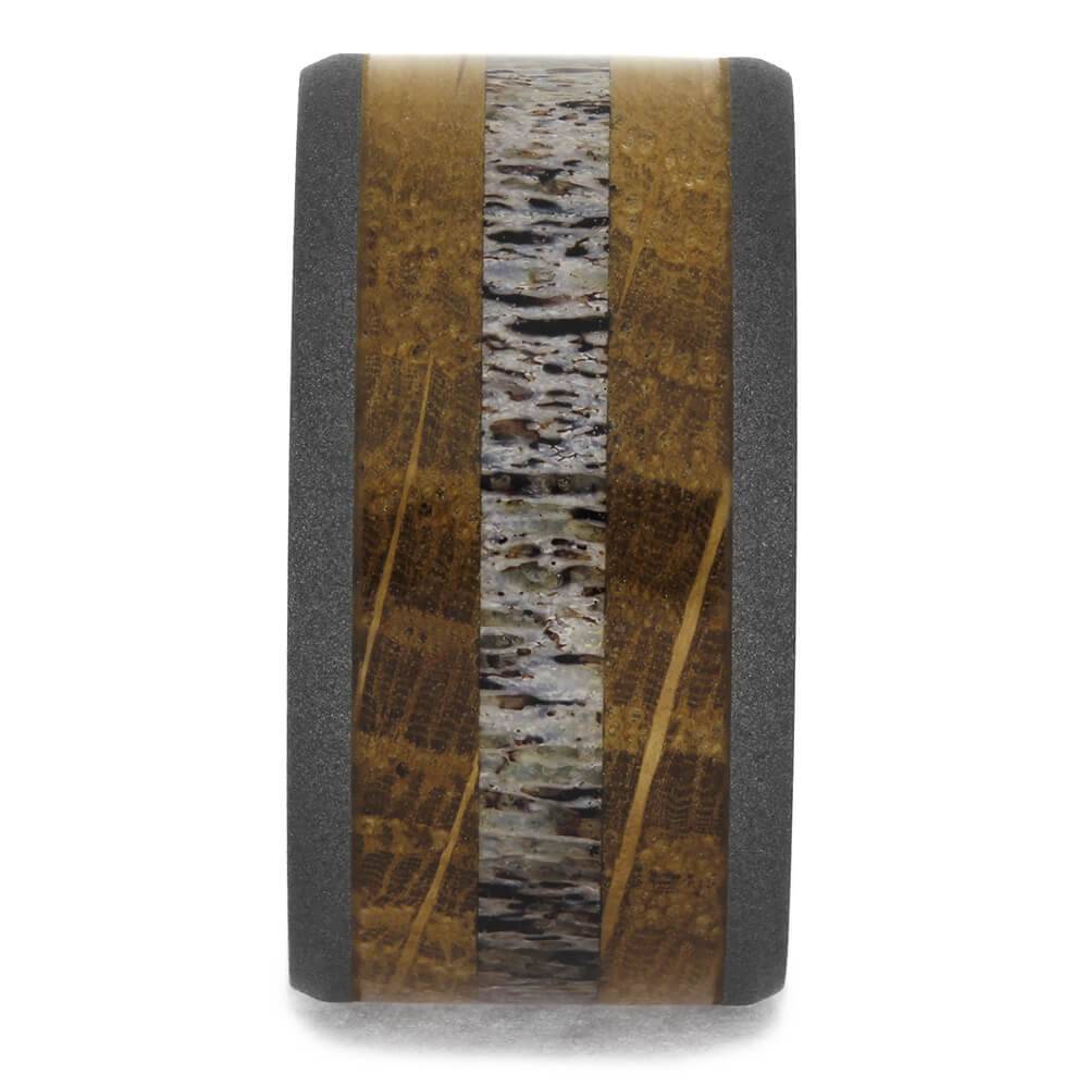 Sandblasted Titanium Wedding Band