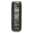 Black Zirconium Antler Wedding Band with Beveled Edges-4724-AN - Jewelry by Johan