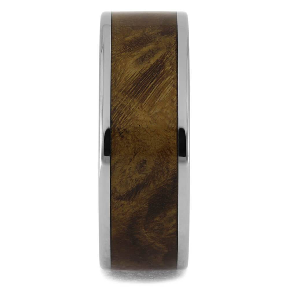 Handmade Olive Burl Wood Wedding Band for Men-4725 - Jewelry by Johan