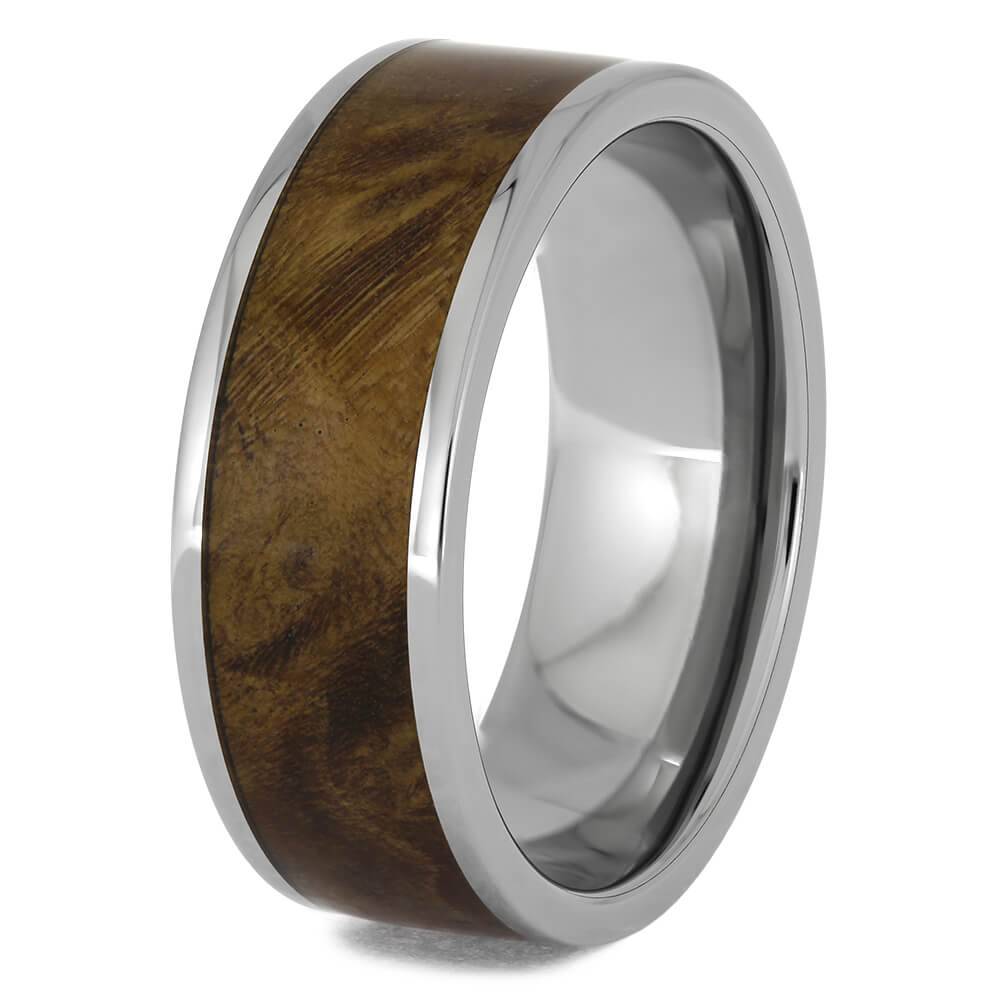 Handmade Olive Burl Wood Wedding Band for Men-4725 - Jewelry by Johan
