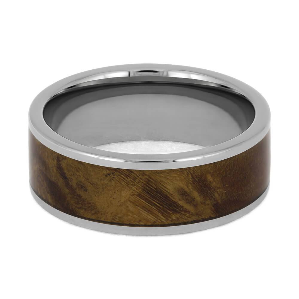 Handmade Olive Burl Wood Wedding Band for Men-4725 - Jewelry by Johan