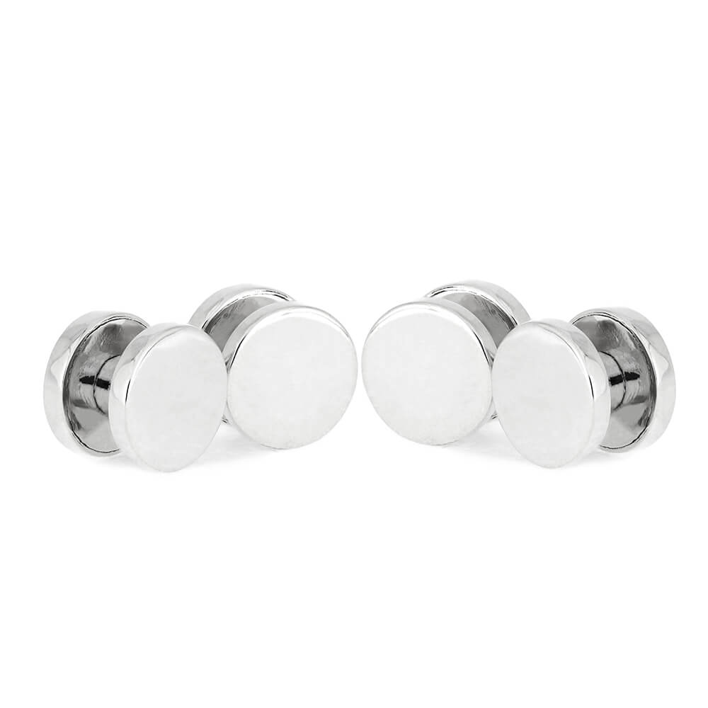 Gibeon Meteorite Shirt Studs in Sterling Silver