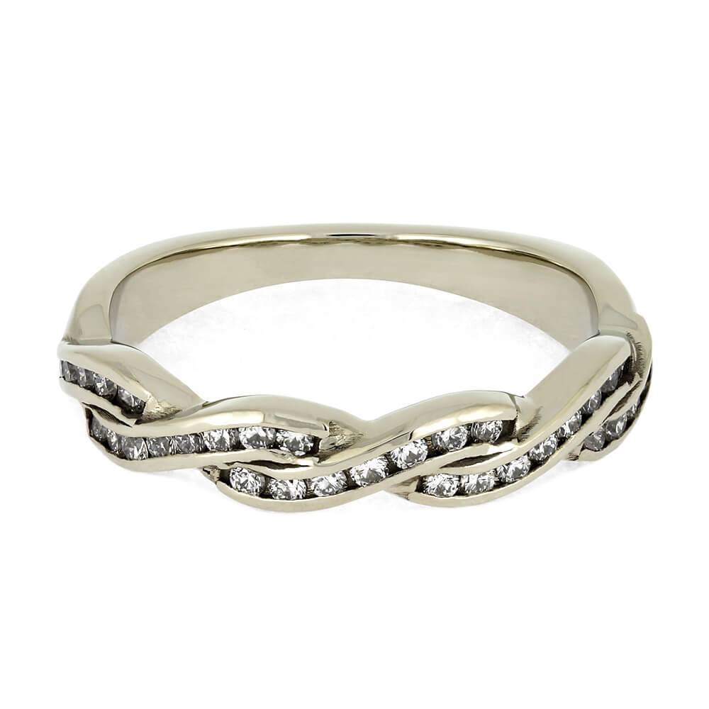 Channel Diamond Wedding Band