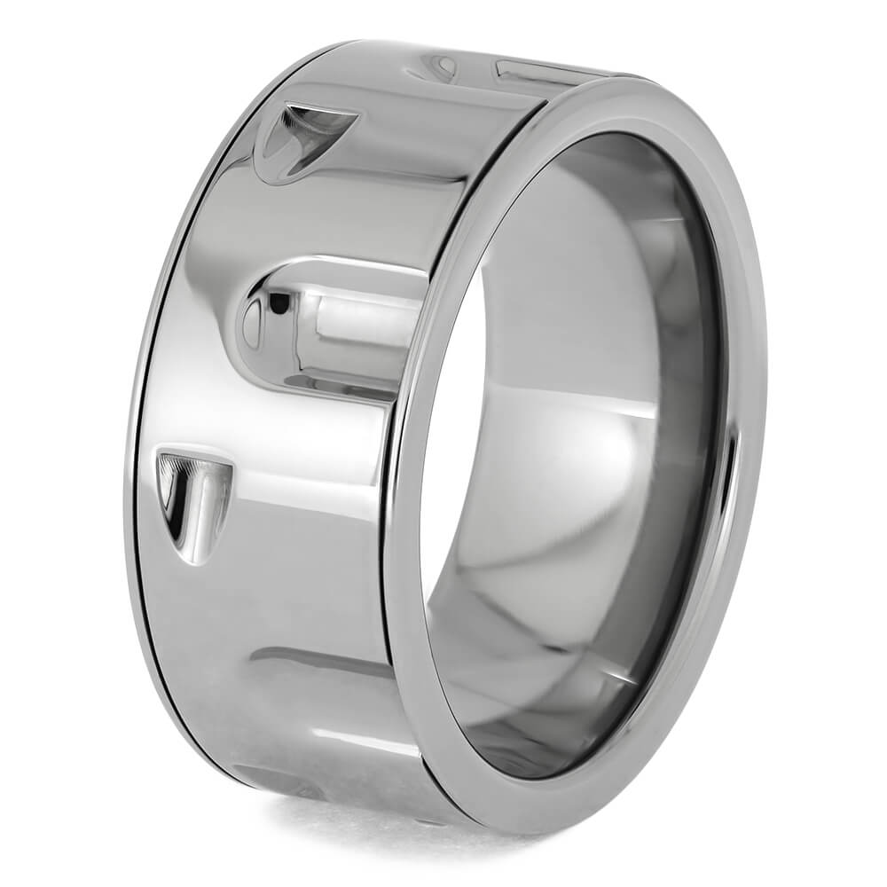 Spinning Revolver Wedding Band, Spinner Ring-4745 - Jewelry by Johan