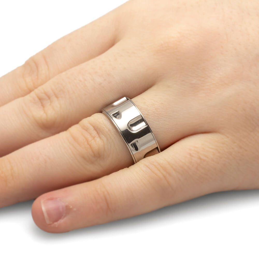 Spinning Revolver Wedding Band, Spinner Ring-4745 - Jewelry by Johan