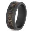 Black Zirconium Men's Wedding Band With Camo Inlay-4749 - Jewelry by Johan