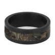 Black Zirconium Men's Wedding Band With Camo Inlay-4749 - Jewelry by Johan