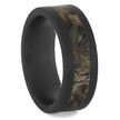 Black Zirconium Men's Wedding Band With Camo Inlay-4749 - Jewelry by Johan