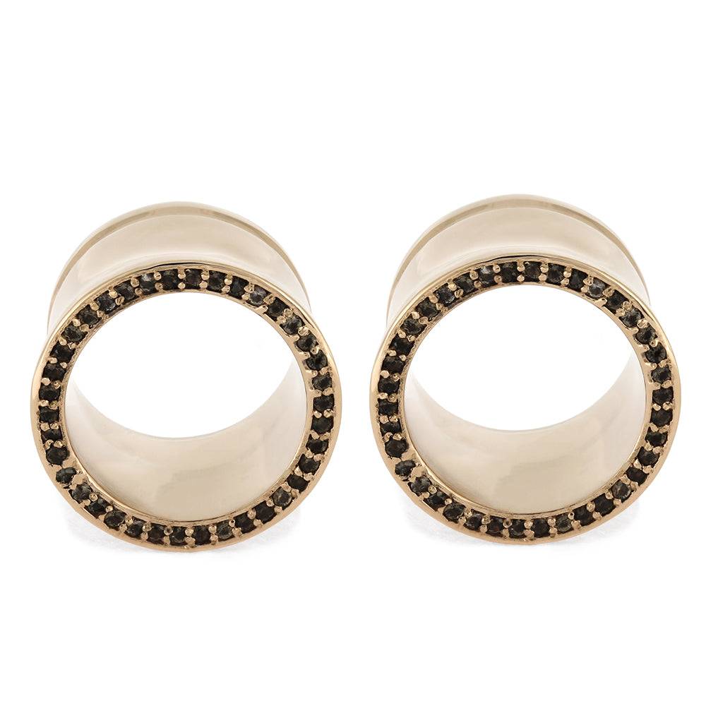 Black Diamond Ear Gauges