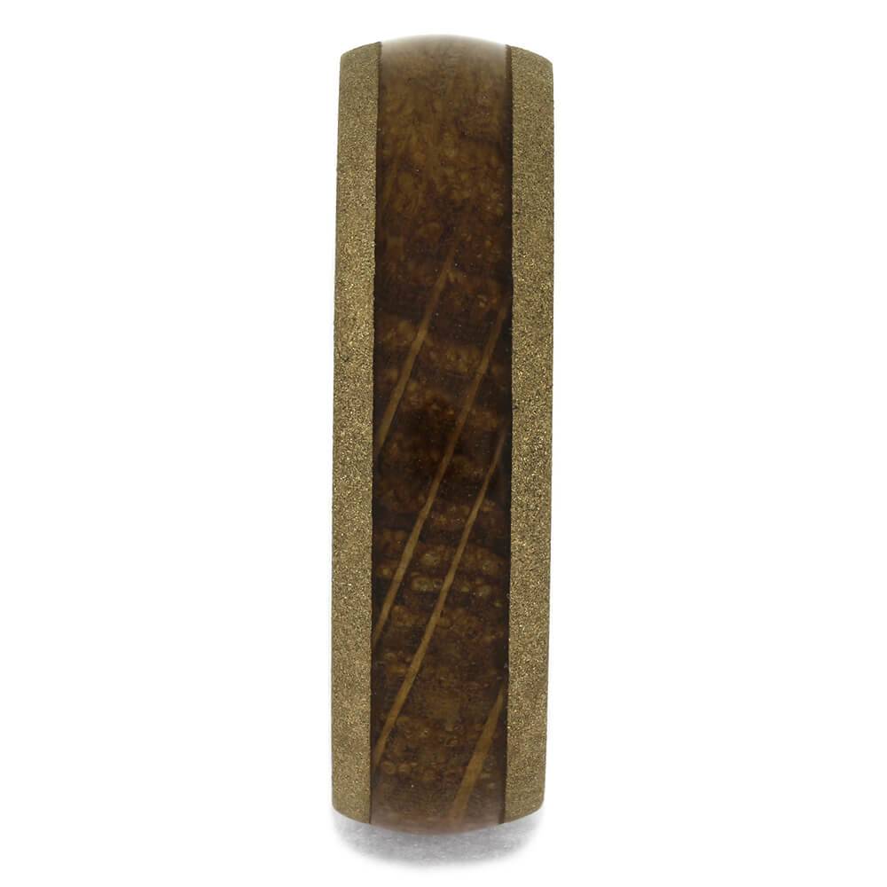 Yellow Gold Ring with Sandblasted Finish