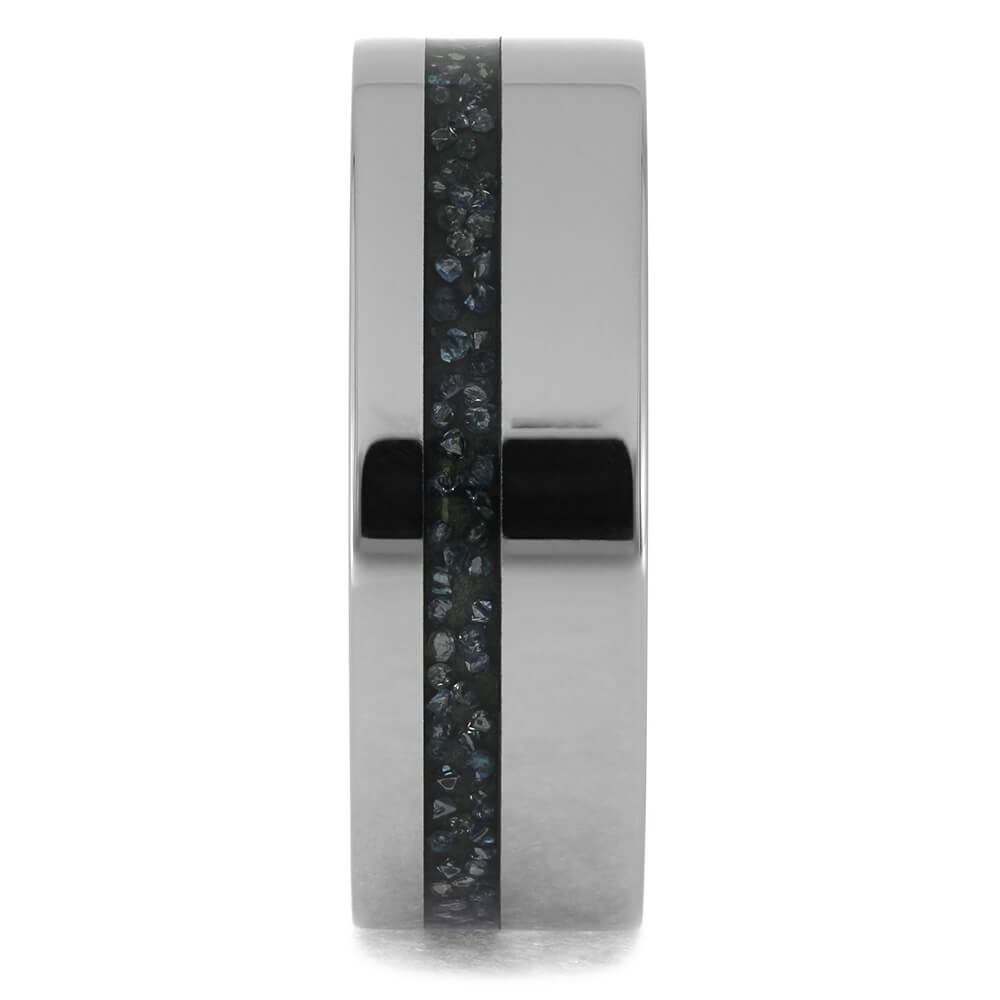 Blue Diamond Wedding Bands