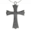 Meteorite Cross Pendant in Sterling Silver