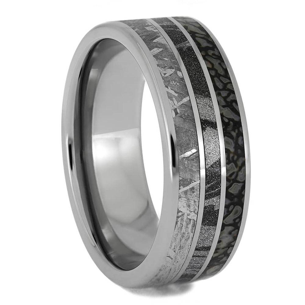 Ring With Three Inlays