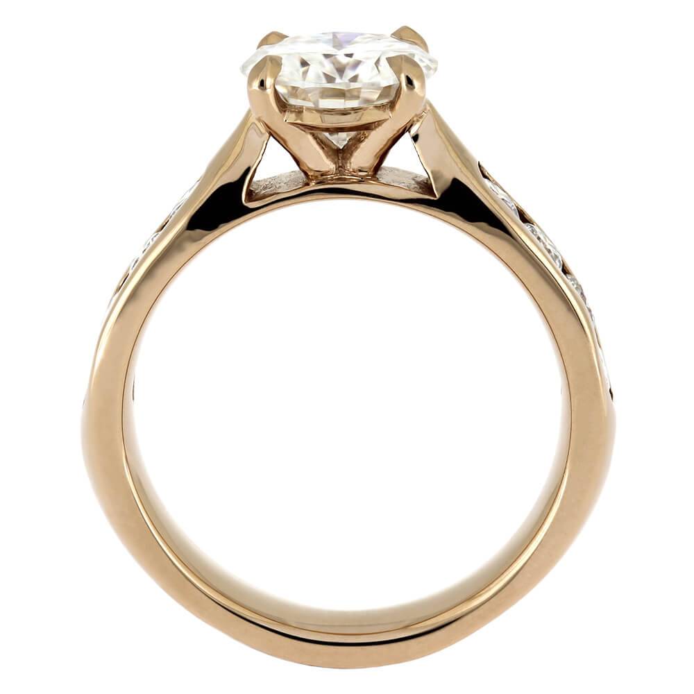 Solitaire Moissanite Engagement Ring