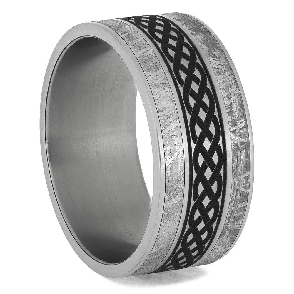 Meteorite and Titanium Wedding Bands