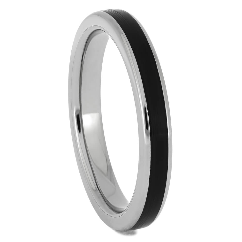 Thin Titanium Wedding Band