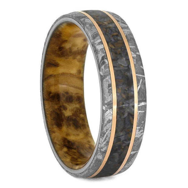 Crushed Dino Bone Wedding Band