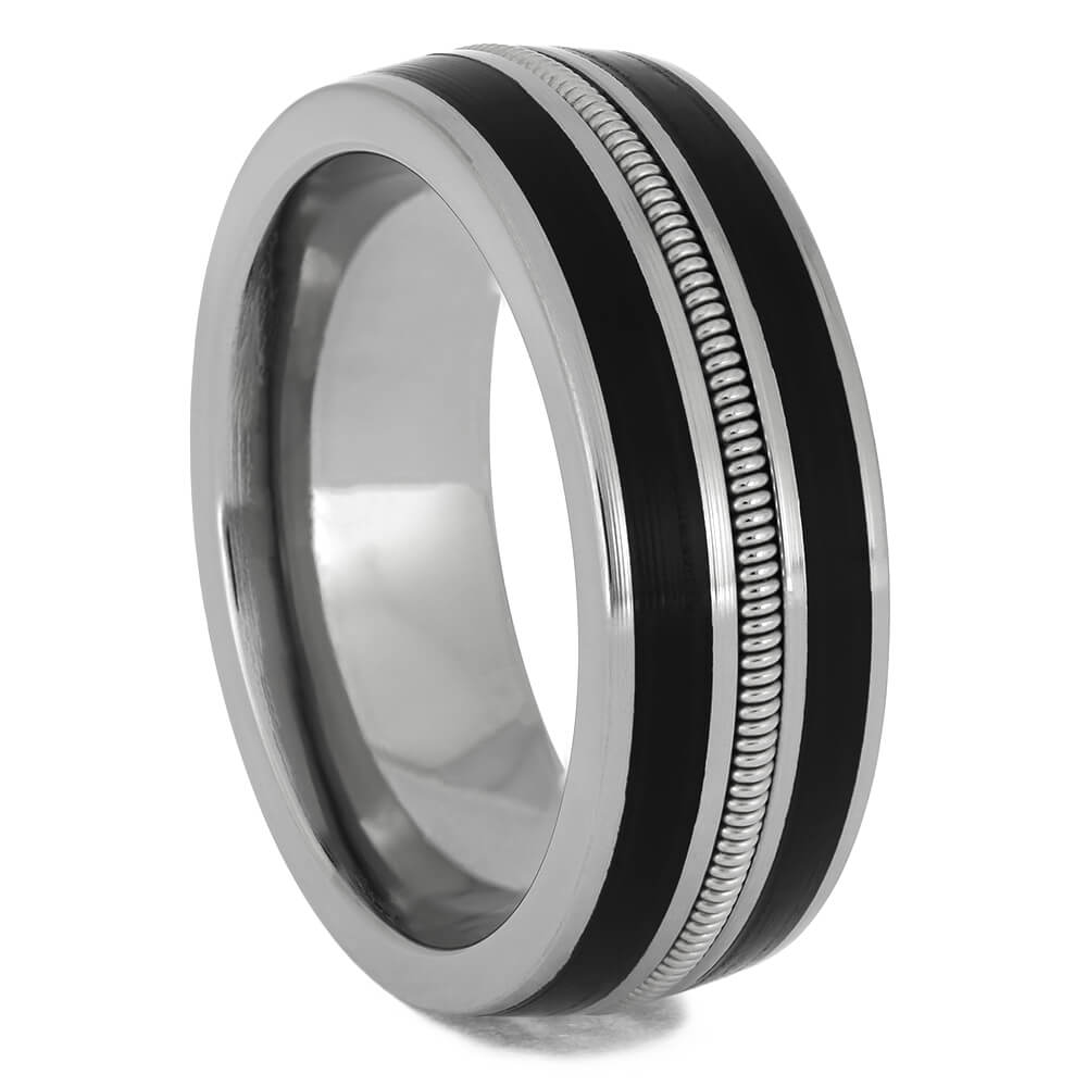 Guitar String and Vinyl Wedding Band
