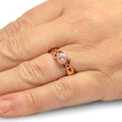 Celtic Engagement Ring with Morganite