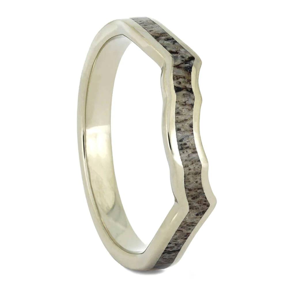 Antler Wedding Band