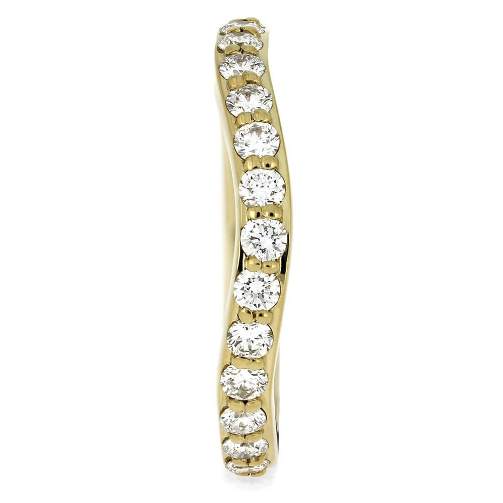 Custom Diamond Wedding Band in Solid Gold - Jewelry by Johan