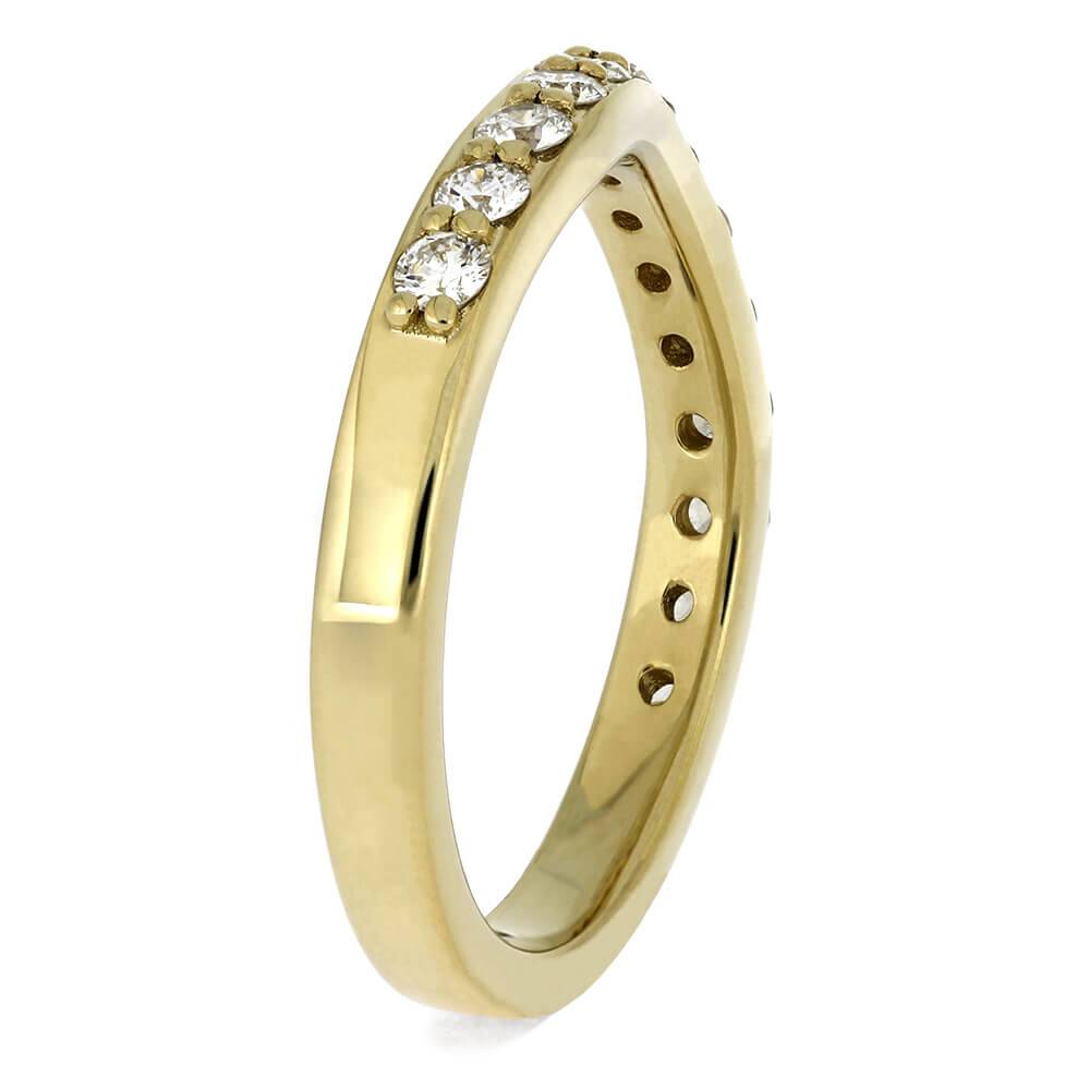 Custom Diamond Wedding Band in Solid Gold - Jewelry by Johan