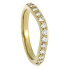 Custom Diamond Wedding Band in Solid Gold - Jewelry by Johan